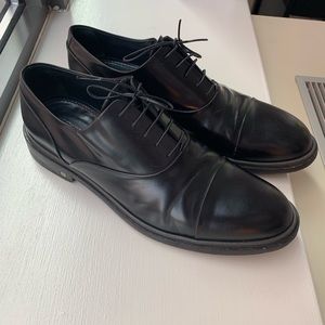 Louis Vuitton Black Leather Dress Loafers